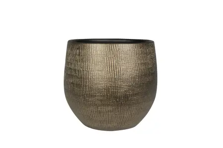 Pot Ryan Shiny Gold Goud - H 28 x D 31 cm - afbeelding 1