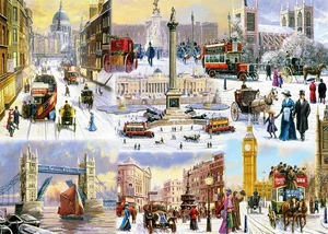 PUZZEL FALCON WINTER IN LONDON 1000 - afbeelding 2