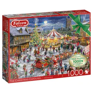 PUZZEL XMS FALCON CHRISTMAS CARROUSEL 2X1000 - afbeelding 1