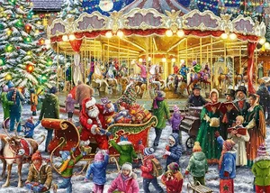 PUZZEL XMS FALCON CHRISTMAS CARROUSEL 2X1000 - afbeelding 2