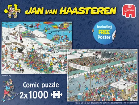 PUZZEL XMS JVH BREAK A LEG & ELEVEN CITY TOUR 2X1000
