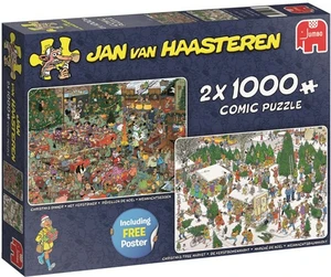PUZZEL XMS JVH CHRISTMAS GIFTS 2X1000 - afbeelding 3