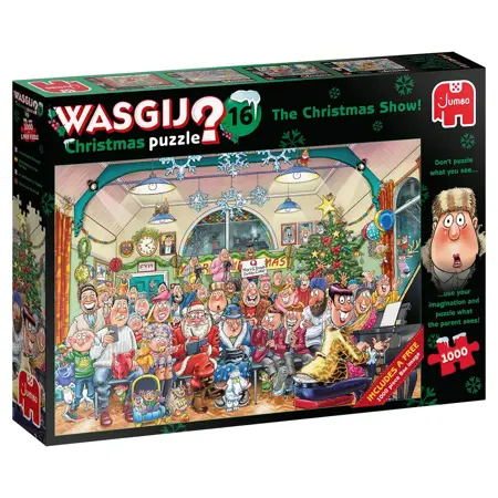PUZZEL XMS WASGIJ 16 CHRISTMAS SHOW 2X1000 - afbeelding 1
