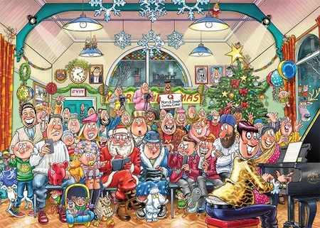 PUZZEL XMS WASGIJ 16 CHRISTMAS SHOW 2X1000 - afbeelding 2