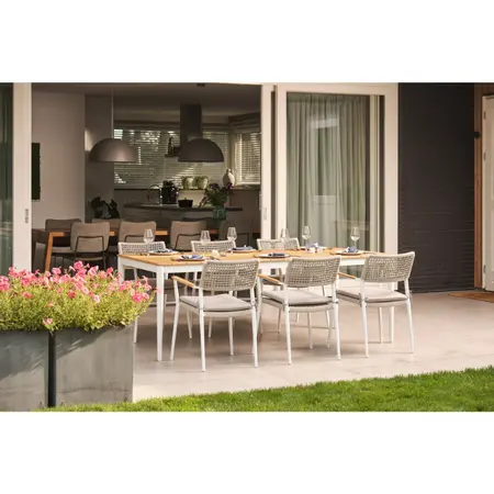 SANDRO DINING TAFEL 180CM - TEAK - afbeelding 5