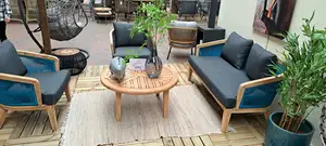 SARIAH LOUNGESET TURQUOISE/TEAK - afbeelding 2