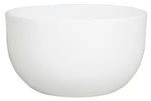 Schaal Boule - D26/H14cm Wit