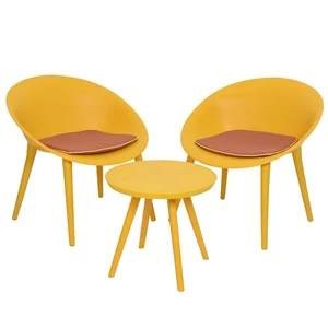 SET MARBELLA L67H78,5CM YELLOW - afbeelding 2