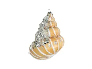 SHELL GLASS PEACH 11.5CM