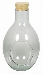 SIERFLES GARDEN M/GAT D7/18 H31CM M/KURK (ECO GLAS)