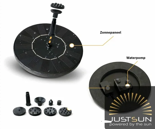 Solar Fontein - D16cm - afbeelding 2
