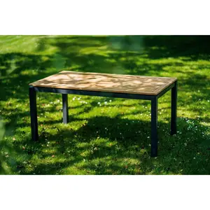 SONATA TEAK TABLE NATUREL 160X90 - afbeelding 2