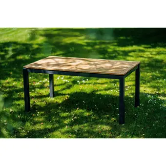 Sonata Tuintafel - 160x90cm - Teakhouten blad - afbeelding 4