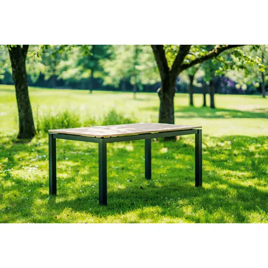 Sonata Tuintafel - 160x90cm - Teakhouten blad - afbeelding 5