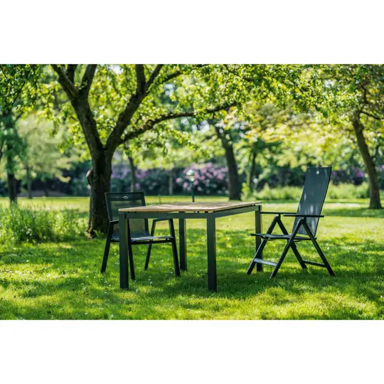 Sonata Tuintafel - 160x90cm - Teakhouten blad - afbeelding 6