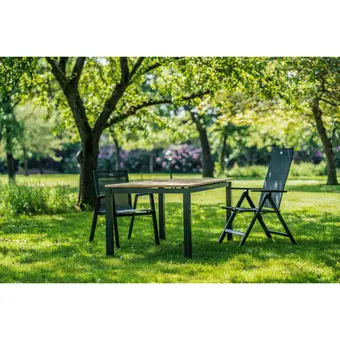 Sonata Tuintafel - 160x90cm - Teakhouten blad - afbeelding 6