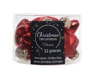 STER GLAS SHINYMATT MIX KERSTROOD L.2CMW.4.5CMH.4CM - afbeelding 3