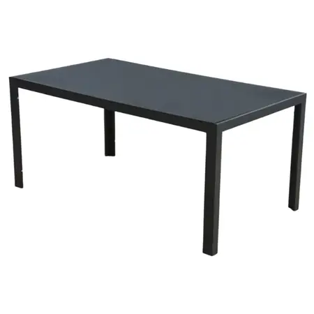 TAFEL ALU/GLAS TIANJAR 215X90X75CM - afbeelding 2