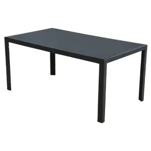 TAFEL ALU/GLAS TIANJAR 215X90X75CM - afbeelding 2