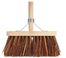 TALEN TOOLS – BEZEM – NATUURVEZEL – 30 CM – HOUTEN STEEL – 140 CM - afbeelding 3