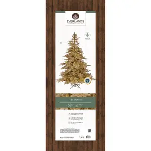 TIFFANY FIR GLITTER BRANCHE D150H210CM GOLD - afbeelding 5