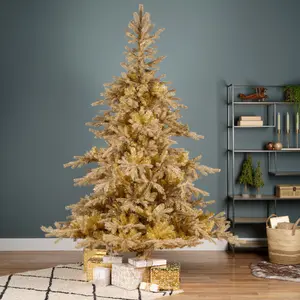 TIFFANY FIR GLITTER BRANCHE D162H240CM GOLD - afbeelding 3