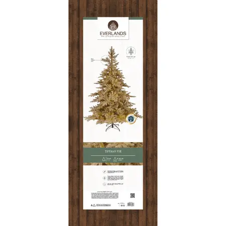 TIFFANY FIR GLITTER BRANCHE D162H240CM GOLD - afbeelding 5