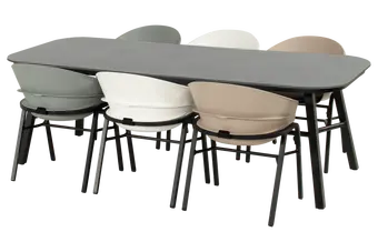 Tuintafel Tubb - Keramisch Blad - Zwart - afbeelding 2