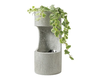 Waterfontein Polyresin - Grijs - afbeelding 1