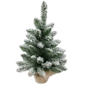 Whistler White Flocked Table Tree - D23/H30cm - afbeelding 1