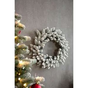 Whistler Wreath Flocked - D50cm - afbeelding 3