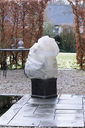 WINTERAFDEKHOES MET KOORD BEIGE Ø75CMX1,50M 50 G/M² SET À 2 STUKS