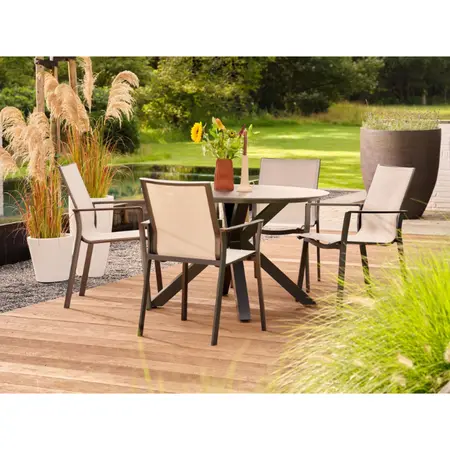XANDER ROUND ALU CERAMIC TABLE D120XH75CM  XERIX - afbeelding 5