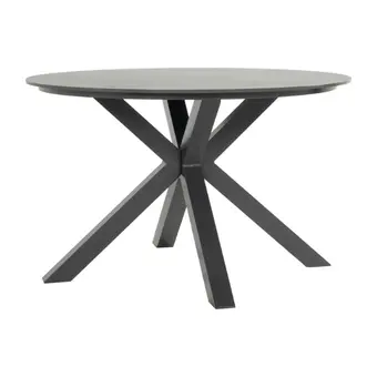 Xander Ronde Tuintafel - 120x75cm - Antraciet blad - afbeelding 1