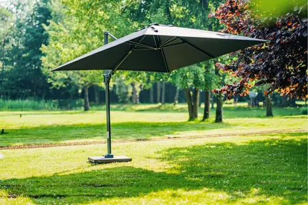 Zweefparasol Laguna - 3x3m Antraciet - afbeelding 3